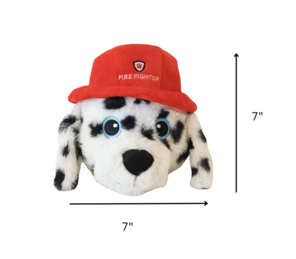 SteelDog Ruffian Hero Firefighter Dog Toy - Plush Chew Toy for Dogs